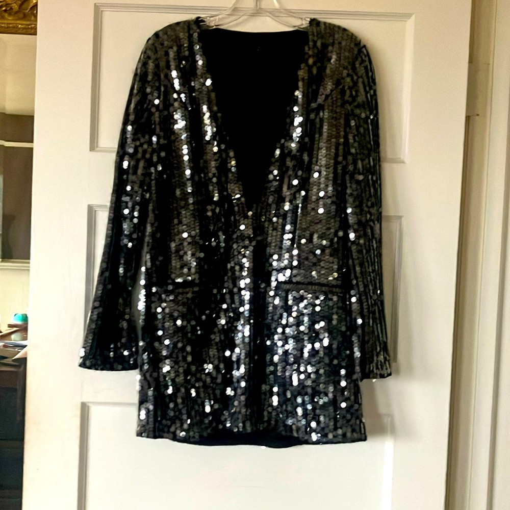 ROCK N ROLL sequin mini dress/ tunic